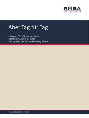 cover image of Aber Tag für Tag